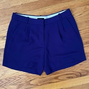 J. CREW,  Women’s Purple Blue Pleated Shorts